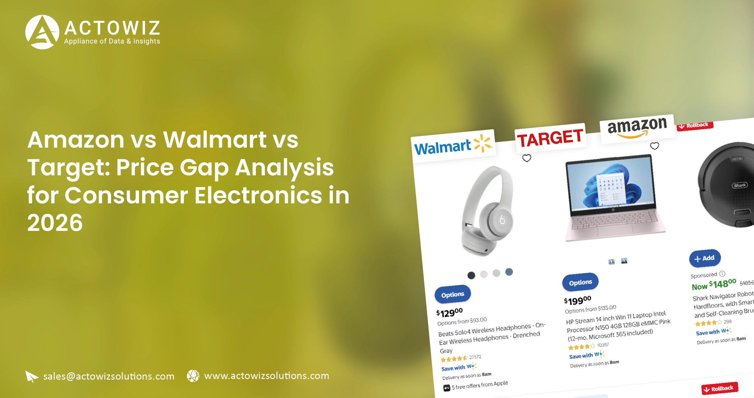 Amazon vs Walmart vs Target Price Comparison 2026 | Electronics Analysis